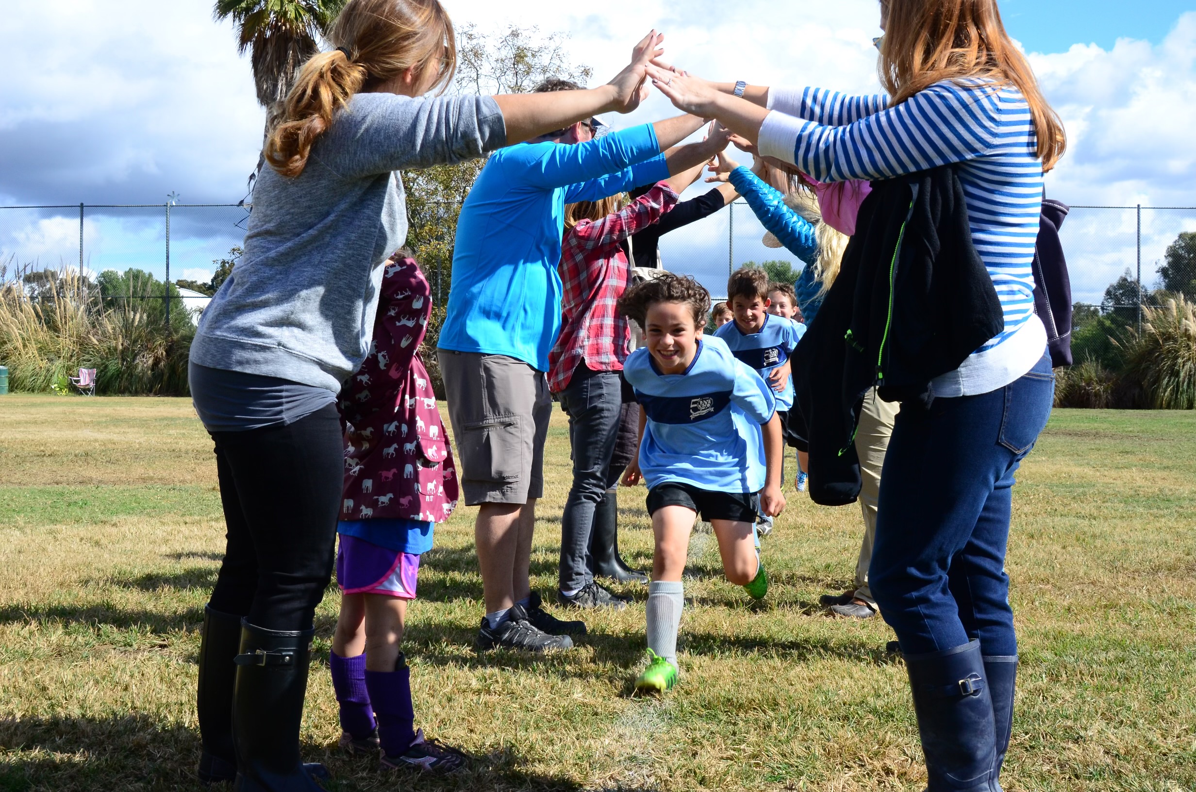 Young player with coach
